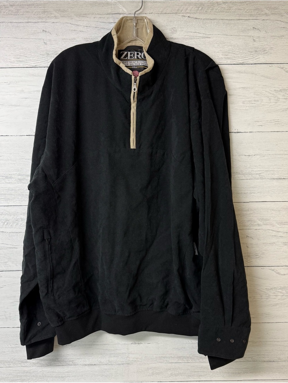 Mens Zero Restriction Golf Outerwear Pullover Jacket